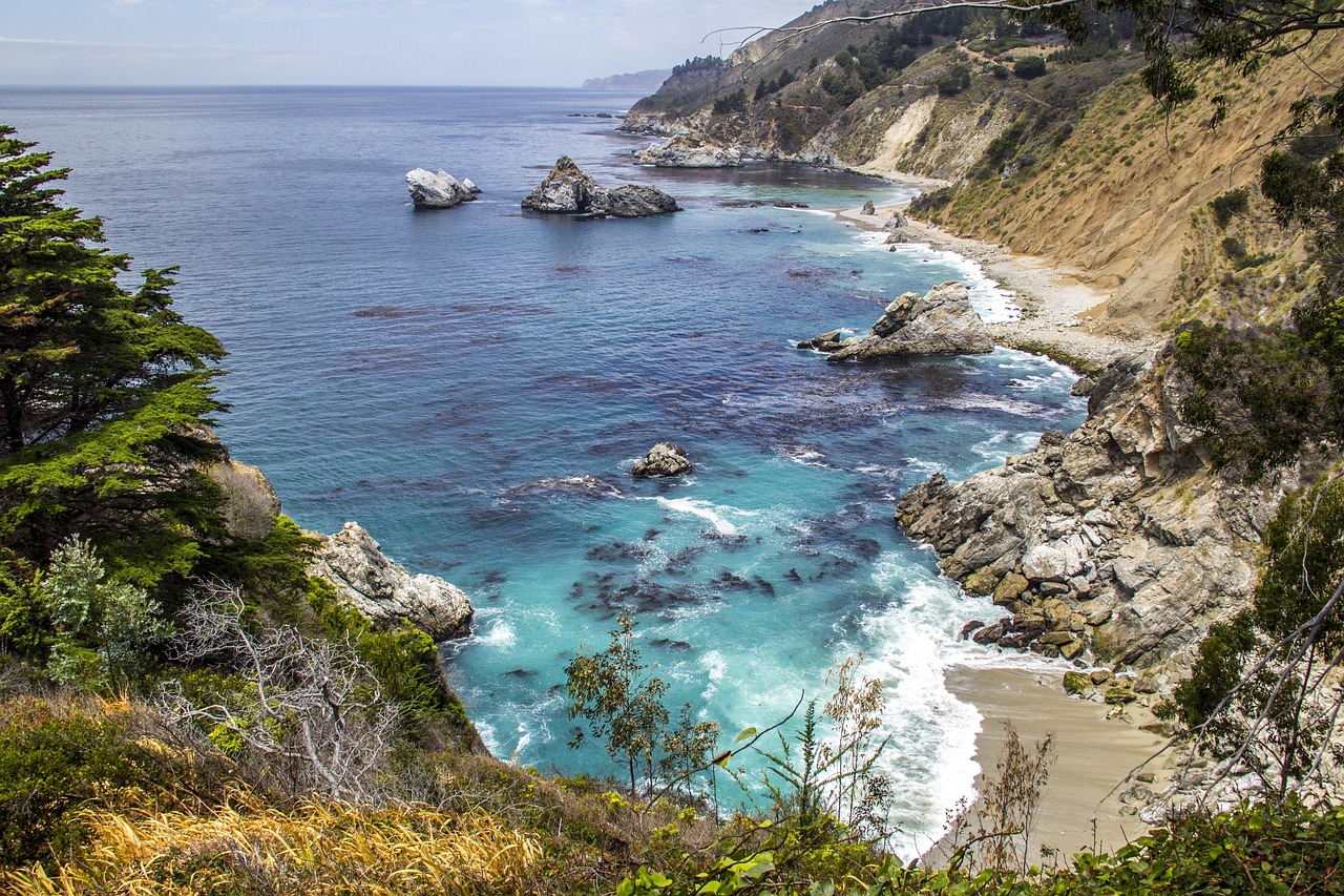 The dramatic intersection of mountains and sea in Big Sur, one of Rothwell's favorite vistas.