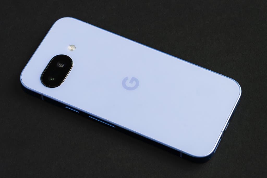 Close-up of the back of a Google Pixel phone highlighting the camera module design.