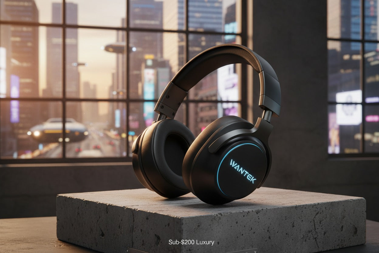 Multiple budget-friendly noise-cancelling headphones displayed together.