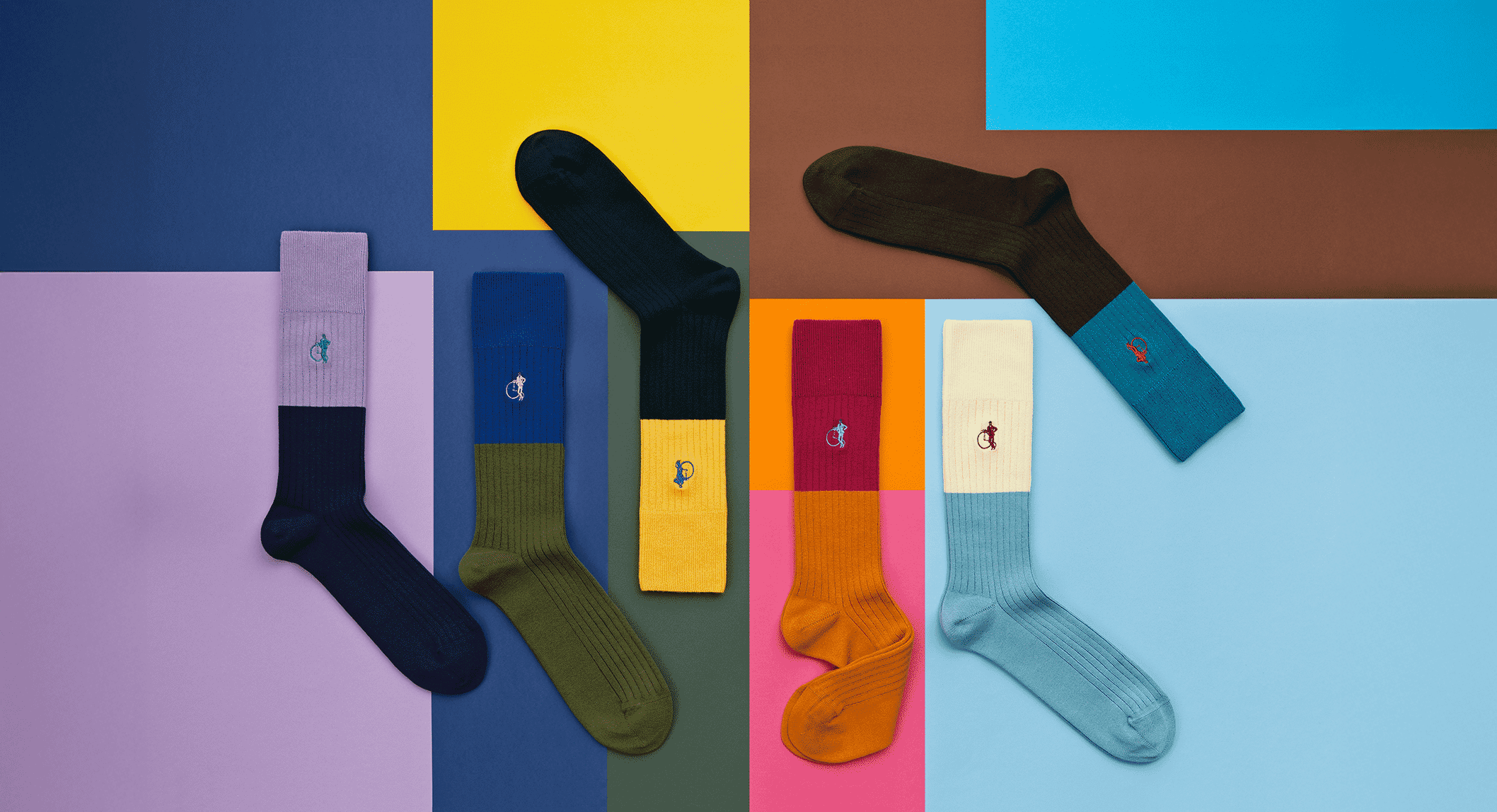Michael Fisher x London Sock Company: The Block Collection | Luxury Colour-Block Socks