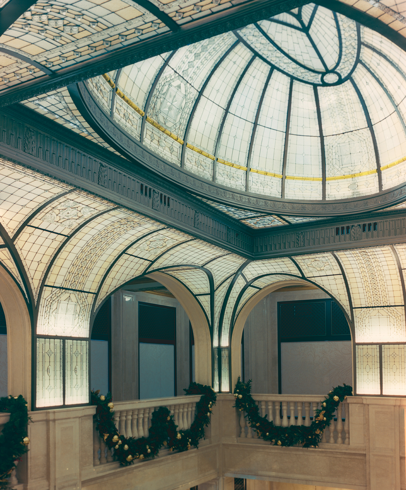 The renovated Book Tower skyscraper in Detroit.