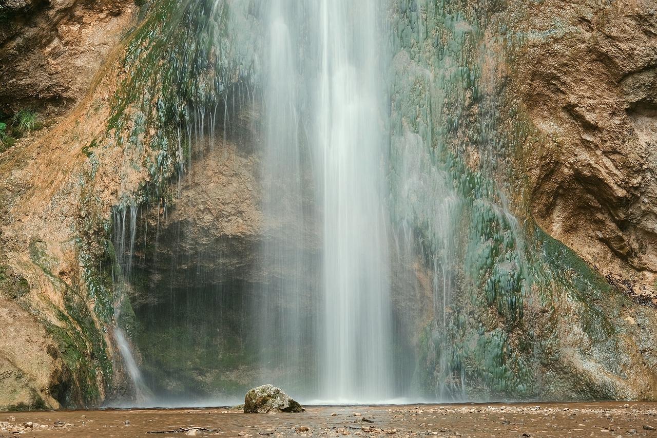 Bridal Veil Falls cascading down a dramatic cliffside in Telluride.