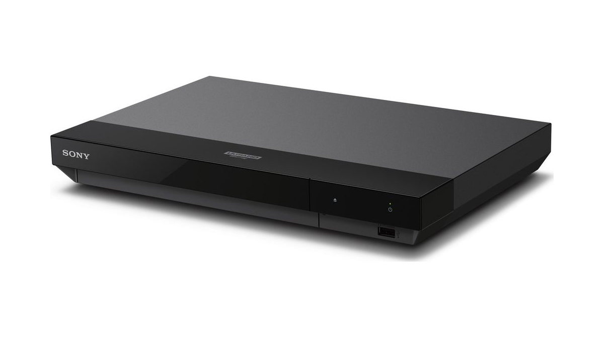 A sleek Sony UBP-X700 4K Ultra HD Blu-ray player.