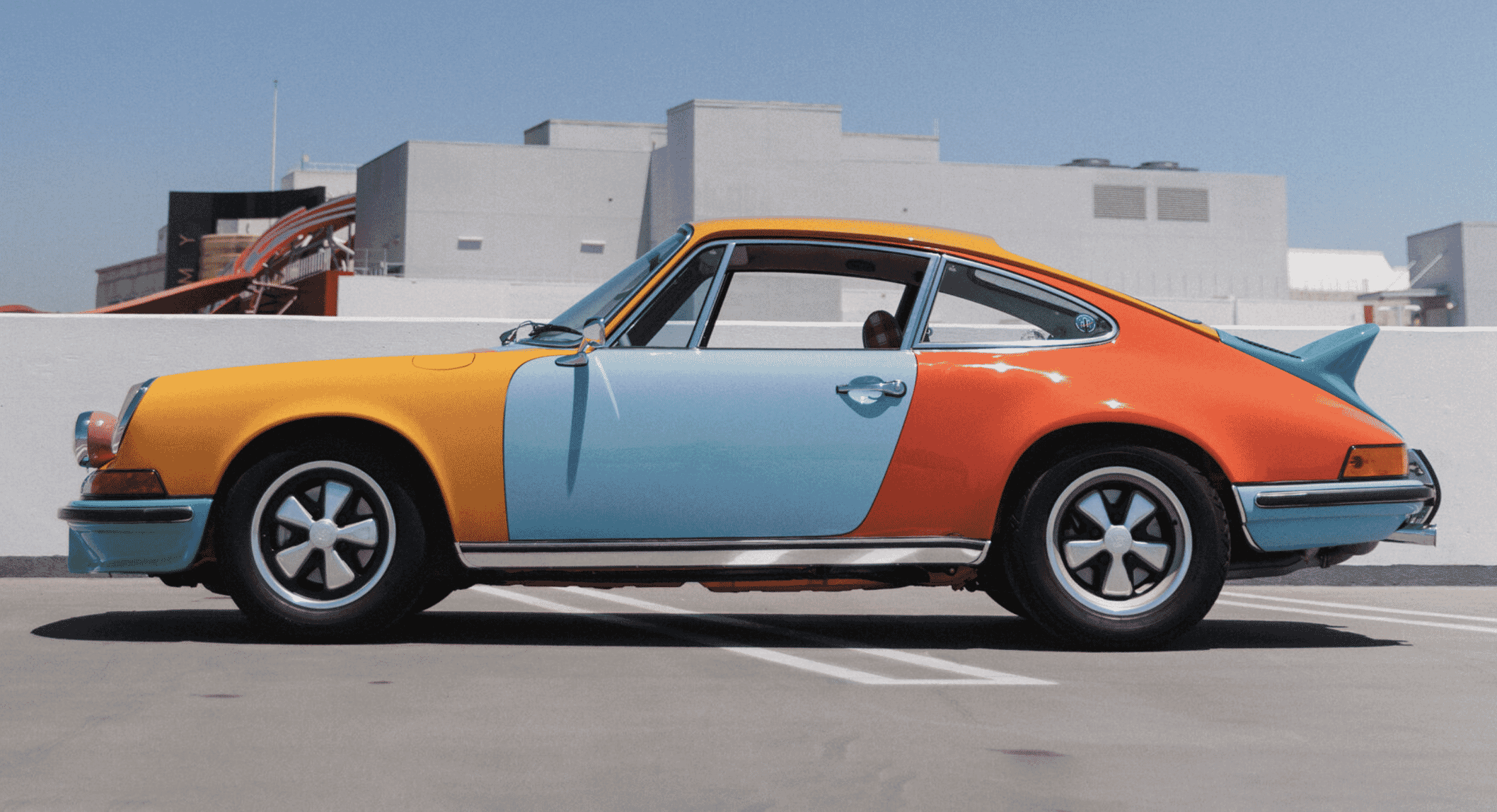 Sean Wotherspoon Transforms Rare 1973 Porsche 911 Carrera RS into a Vibrant Harlequin Art Car