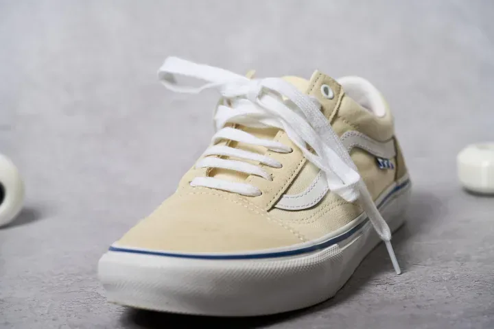 Side profile of a Vans Old Skool Pro skate shoe.